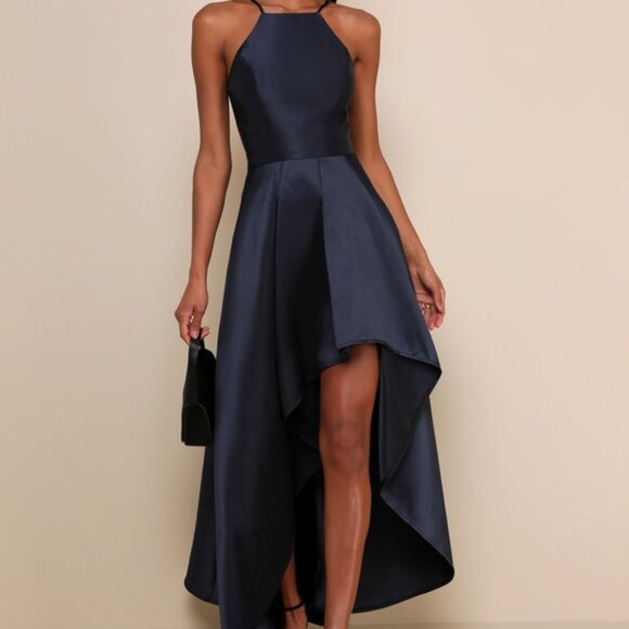 Lulus Dresses & Skirts - Lulus Broadway Show Navy Blue High-low Gown - Size S